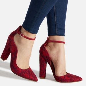 Ankle Strap Pointy Toe Heel